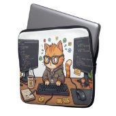 Königliche Katzen-Laptoptasche Laptopschutzhülle (Vorderseite Links)