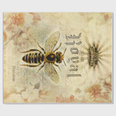 Königliche Königin Bee Ephemera Decoupage Geschenkpapier (Flach)