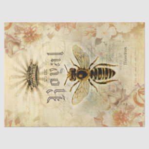 Königliche Königin Bee Ephemera Decoupage Seidenpapier