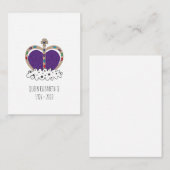 Königliche Königin Elizabeth II Mitteilungskarte (Vorne/Hinten)