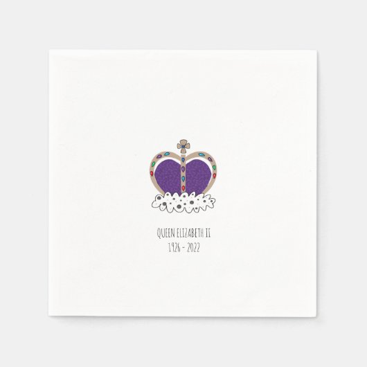 Königliche Königin Elizabeth II Serviette (Vorderseite)