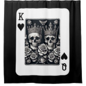 Königliche Königin & Königin der Herzen Skulls & R Duschvorhang (Vorderseite)