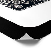 Königliche Königin & Königin der Herzen Skulls & R Poster (Ecke)