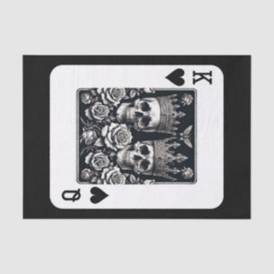 Königliche Königin & Königin der Herzen Skulls & R Seidenpapier