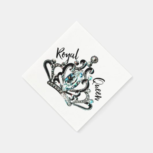 "Königliche Königin" Serviette (Ecke)