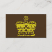 Königliche Kronen-Grafik Visitenkarte (Rückseite)
