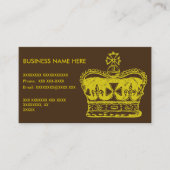 Königliche Kronen-Grafik Visitenkarte (Vorderseite)