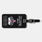 Königliche Kronen-Taschen-Umbauten Gepäckanhänger (Vorderseite horizontal)