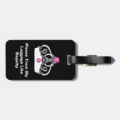 Königliche Kronen-Taschen-Umbauten Gepäckanhänger (Rückseite horizontal)