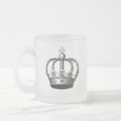 Königliche Kronen-Tasse Mattglastasse (Links)