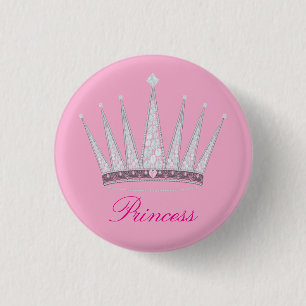 Königliche Kronen-Tiara Button