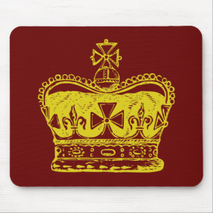 Königliche Kronengrafik Mousepad