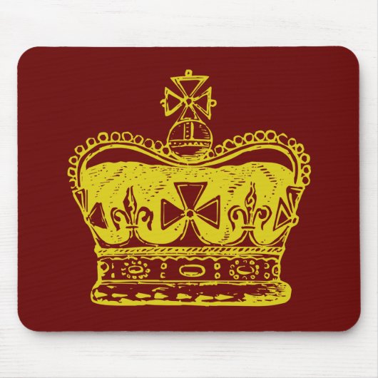 Königliche Kronengrafik Mousepad (Vorne)