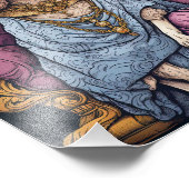 Königliche Krönung König Charles Dog Funny Fotodruck (Ecke)