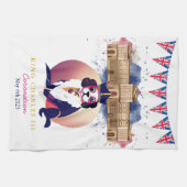 Königliche Krönung König Charles Dog Funny Geschirrtuch (Horizontal)