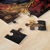 Königliche Krönung König Charles Dog Funny Jigsaw  Puzzle (Seite)