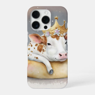 Königliche Kuh träumt auf dem Käsethrone iPhone 16 Pro Hülle