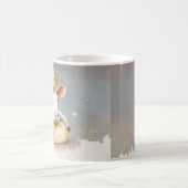 Königliche Kuh träumt auf dem Käsethrone Kaffeetasse (Mittel)