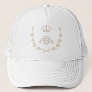 Königliche Leinenbeige der Bienenkönigin-Kronen- Truckerkappe