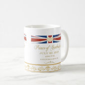 Königliche Lieferungs-Baby-Andenken-Tasse Kaffeetasse (VorderseiteRechts)