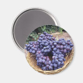 Königliche Lila Trauben Magnet (Vorderseite/Rückseite)