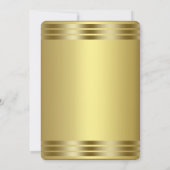 Königliche Lila und Goldene Geburtstagsparty Einla Einladung (Rückseite)