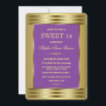 Königliche Lila und Goldene Geburtstagsparty Einla Einladung<br><div class="desc">Modernes Royal Lila- und Gold-Kartendesign. Es wird eine einzigartige Touch für Ihre Hochzeitseinladungen geben.Sei anders! Verwenden Sie das Tool Anpassen, um Ihre Informationen hinzuzufügen, Änderungen vorzunehmen (wie nr Jahre). Matching Artikel wie, UAWG, Porto Artikel, wie meine Matron of Honoring, Blume Girls, Bridesmaid, Jr. Bridesmaid Einladungen und mehr, auch verfügbar. All...</div>