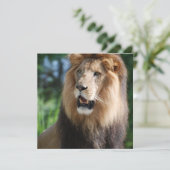 Königliche Löwe-Einladungen Einladung (Stehend Vorderseite)