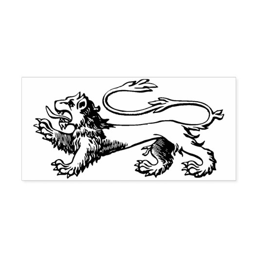 Königliche Löwenkunst Briefmarke Gummistempel (Prägung)