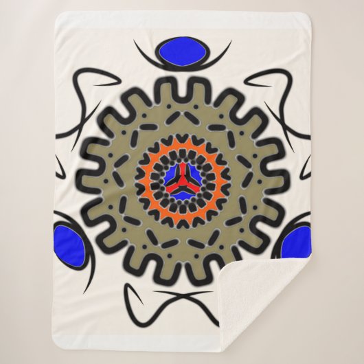 Königliche Mandala-Weichheit Sherpadecke (Vorderseite)