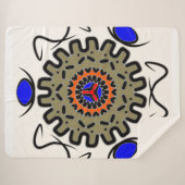 Königliche Mandala-Weichheit Sherpadecke (Vorderseite (Horizontal))