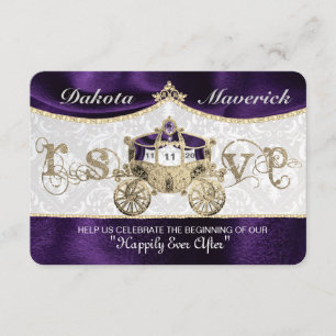 Königliche Märchen-RSVP Einladung