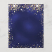 Königliche Marinekleidung aus blauem Gold Einladun Flyer (Hinten)