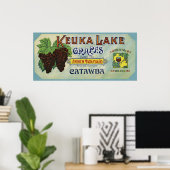 Königliche Marke Keuka Weinkeller Poster (Heimbüro)