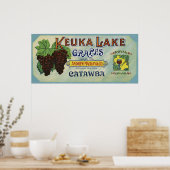 Königliche Marke Keuka Weinkeller Poster (Küche)