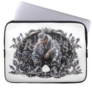 Königliche Mentalität Diamant Streetwear Ästhetik Laptopschutzhülle