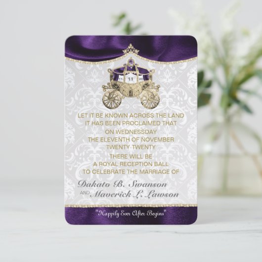 Königliche Messe Speichern Sie die Datumskarten Einladung (Stehend Vorderseite)