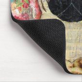 Königliche Mops-Mausunterlage-Shabby Mousepad (Ecke)