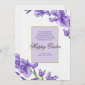 Königliche Ostern-Gruß-Karte Feiertagskarte (Vorne/Hinten)