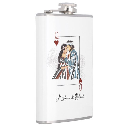 Königliche Paarkarte Flachmann (Rechts)