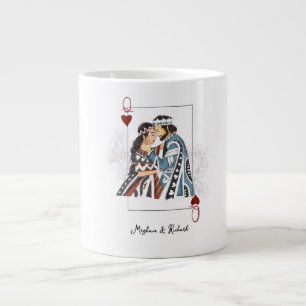 Königliche Paarkarte Jumbo-Tasse