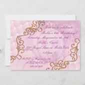 Königliche Party Einladungen Prinzessin-Birthday (Rückseite)