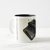 Königliche Pfeilschreibmaschine Zweifarbige Tasse (Vorderseite Links)