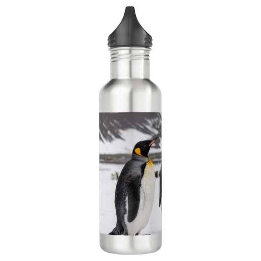 Königliche Pinguine Edelstahlflasche (Links)