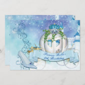 Königliche Prinzessin Aschenputtel Invitations Einladung (Vorne/Hinten)