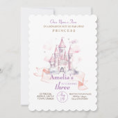 Königliche Prinzessin Birthday Party Einladung (Vorderseite)