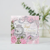 Königliche Prinzessin Birthday Party Einladung (Stehend Vorderseite)