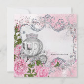 Königliche Prinzessin Birthday Party Einladung (Rückseite)