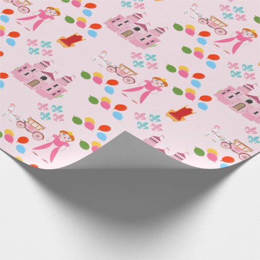 Königliche Prinzessin Birthday Party Geschenkpapier (Ecke)