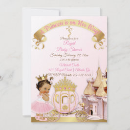 Königliche Prinzessin Burg Beförderung Pink Gold G Einladung